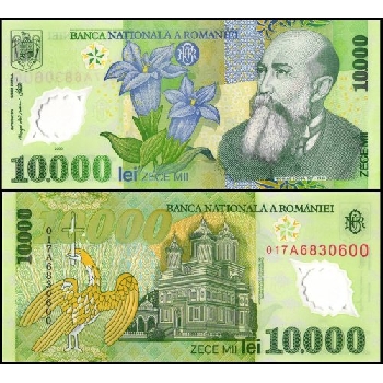 bankovka 10000 rumunských lei