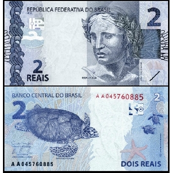 bankovka 2 reais 2010