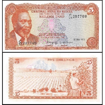 bankovka 5 šilinků 1978