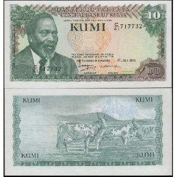 bankovka 10 šilinků 1978