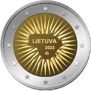 2 euro sběratelské Litva 2025 Obrana UNC