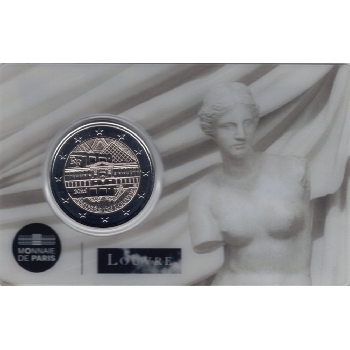 2 euro sběratelské Francie 2025 Louvre Venuše