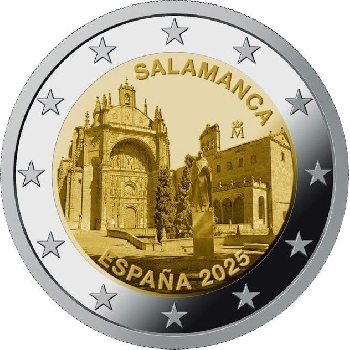 2 euro sběratelské Španělsko 2025 Salamanca UNC