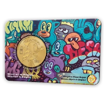 2 5 Euro Belgie 2025 Streetart FR