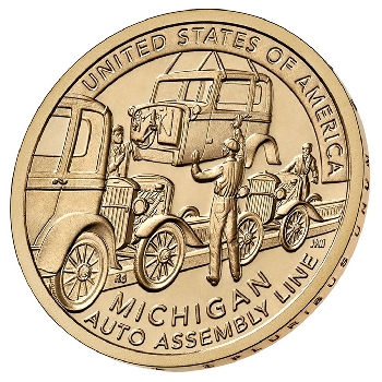USA 1 dolar 2025 Michigan P