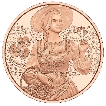 10 euro Rakousko 2025 Plátno