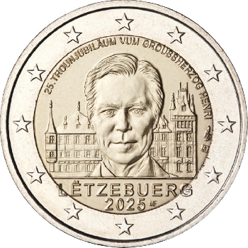 2 euro sběratelské Lucembursko 2025 Henri UNC