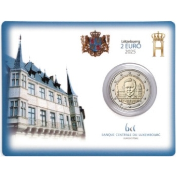 2 euro sběratelské Lucembursko 2025 Henri BU karta