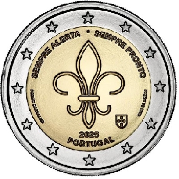 2 euro sběratelské Portugalsko 2025 Skauting UNC