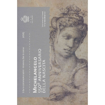 2 euro sběratelské San Marino 2025 Michelangelo BU