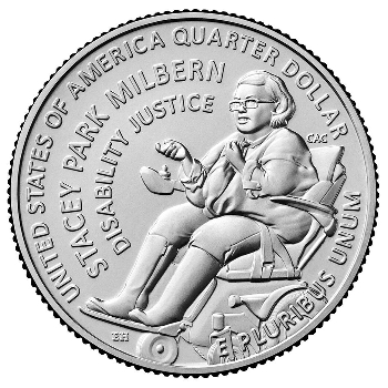Quarter 25 cent 2025 P Stacey Park Milbern