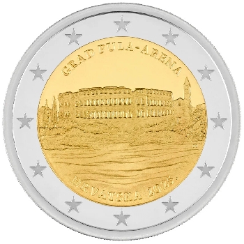 2 euro sběratelské Chorvatsko 2025 Pula