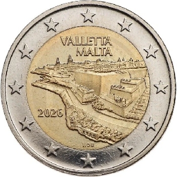 2 euro sběratelské Malta 2026 Valletta UNC