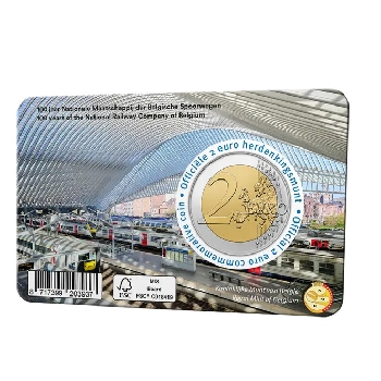 2 euro sběratelské Belgie 2026 Železnice FR – foto 2