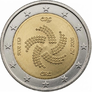 2 euro sběratelské Irsko 2026 UNC