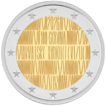 2 euro sběratelské Chorvatsko 2026 Rádio
