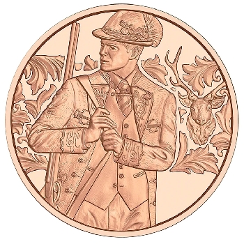 10 euro Rakousko 2026 Myslivec