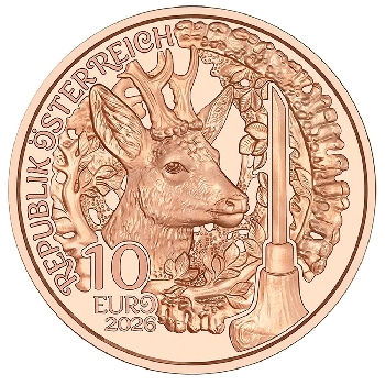 10 euro Rakousko 2026 Myslivec – foto 2