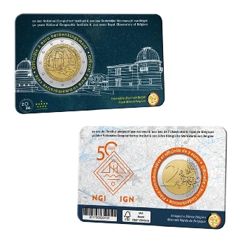 2 euro sběratelské Belgie 2026 Hvězdárna NL